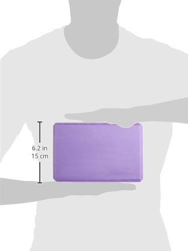 Foam Yoga Blocks - 4 X 9 X 6 Inches, Set Of 2, Purple - Gymom Wellness Warehouse 