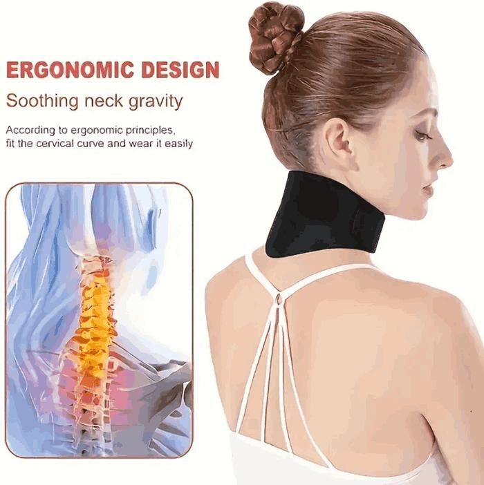 Tourmaline Neck Brace Neck Massager Magnetic Neck Support - Gymom Wellness Warehouse 