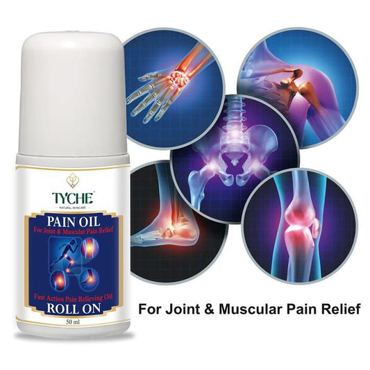 Tyche Pain Oil - Joint & Muscular Pain Relief Oil 50 ml - Gymom Wellness Warehouse 