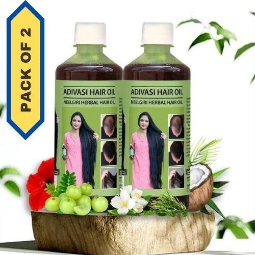 Adivasi Neelgiri Herbal Hair Oil (Pack of 2) - Gymom Wellness Warehouse 