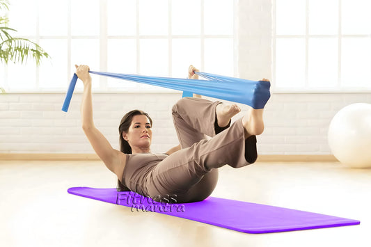 Fitness Mantra® Yoga Mat for Gym Workout and Yoga Exercise with 4mm Thickness, Anti-Slip Yoga Mat for Men & Women Fitness (Qnty.-1 Pcs.) (Purple)(4mm) - Gymom Wellness Warehouse 
