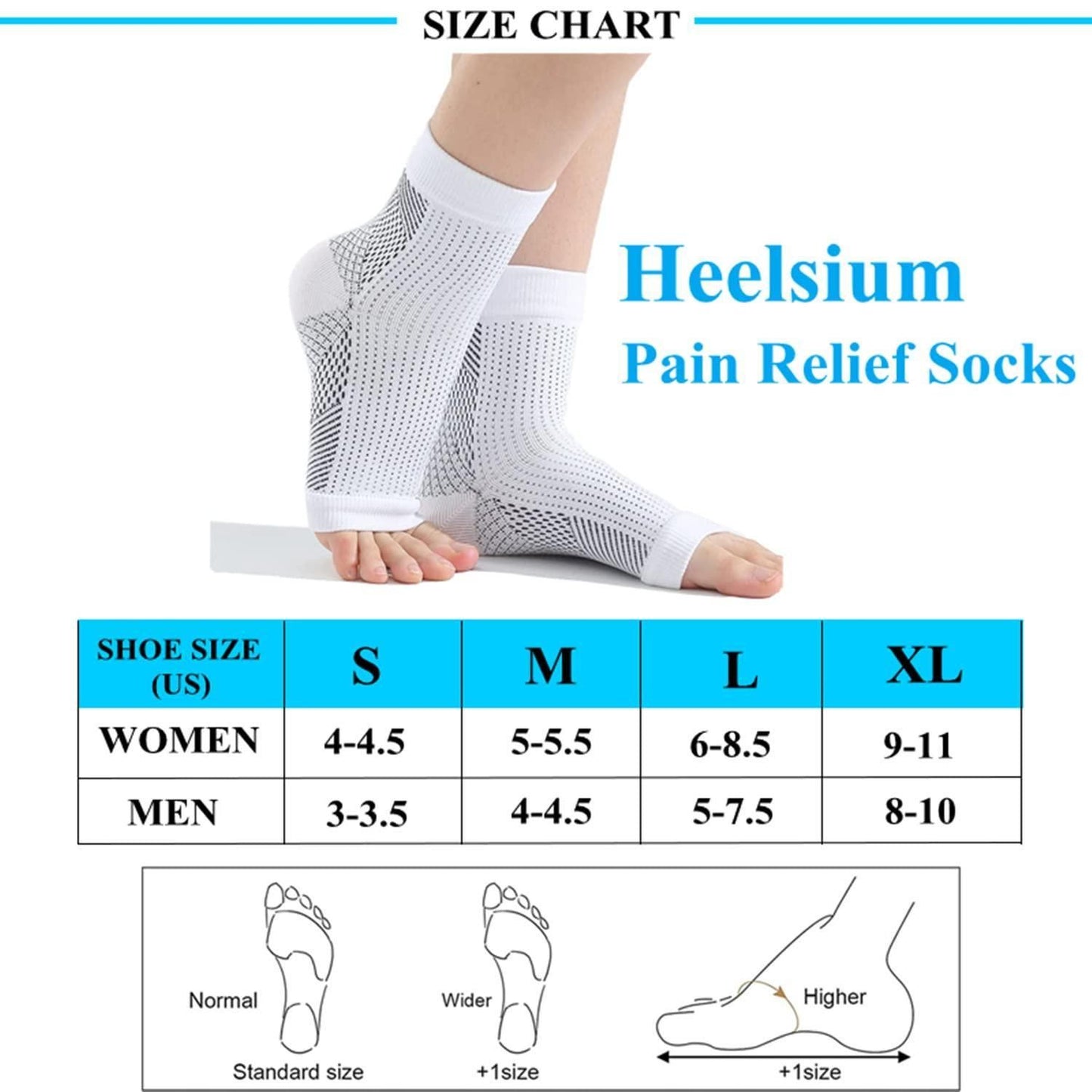 Neuropathy Socks for Women and Men for Relief Swollen Feet and Ankles - Gymom Wellness Warehouse 
